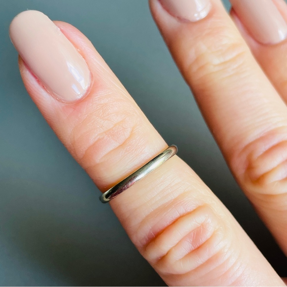 Benchmark 14k White Gold Stackable Ring Band Or K… - image 1